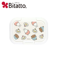 日本正版 米飛兔 濕紙巾蓋 日本製 濕紙巾盒蓋 重複黏 Miffy 米菲兔 Bitatto - 011607
