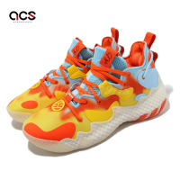 adidas 籃球鞋 Harden Vol. 6 男鞋 藍 黃 橘 緩震 哈登 ON FIRE 愛迪達 HP9905