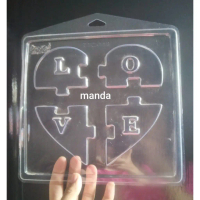 Mika cetakan coklat puding fondant valentine hati love heart TTC 110