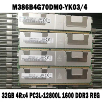 1PCS M386B4G70DM0-YK03/4 32GB 4Rx4 PC3L-12800L 1600 DDR3 REG For Samsung Memory