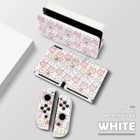 Game Console Base Protective Case Cute Cartoon Pattern Sleeve Decorative Protector Cover for Nintendo Switch OLED TV Dock