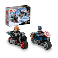 【LEGO 樂高】Marvel超級英雄系列 76260 Black Widow &amp; Captain America Motorcycles(黑寡婦 美國隊長)