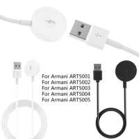 USB Watch Charging Cable For Emporio Armani Smartwatch Charger Dock Stand Holder Power Supply Station Watch Accessories