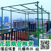 【植物花架 破損補發】爬藤植物支撐架 園藝花架 花園陽臺爬架 黃瓜豆角包塑鋼管 大型葡萄架 植物架
