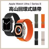 Apple Watch Ultra Series 8/7/6/5/4/3/2/1/SE 高山回環式編織錶帶 替換帶
