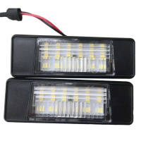 Lampu Plat Nombor Kereta, Pemasangan Mudah, LED, Set 2 Keping, Sesuai untuk X-Trail, JUKE, Qashqai, 