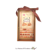 La Maison D'Evolette - Danish Pastry with Beer Quartz Earrings, Anting Hook, Fashion Earrings