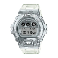【CASIO 卡西歐】G-SHOCK 金屬迷彩半透明手錶(白透_GM-6900SCM-1)