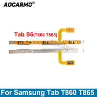 Aocarmo 1Pcs Power On/Off Volume Up/Down Button Flex Cable For Samsung Galaxy Tab S6 T860 T865 Replacement Parts