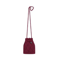 Dowa Vita HP Mini Sling Tas Rajut Tas Santai Garnet