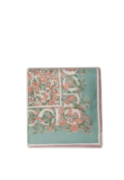 Gucci Gucci Interlocking G Floral Print Silk Carre 圍巾