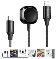 MCDODO 二合一 30W 旅行充電器轉接器搭配蘋果手錶充電器 CH-3980