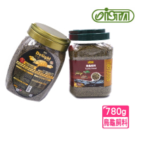 【ISTA 伊士達】Turtle Food烏龜飼料1kg罐裝+海豐烏龜飼料780g 2瓶完美組合除臭配方(澤龜水龜主食)