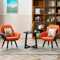 新中式輕奢單椅創意陽台裝飾休閒椅改造布置茶室懶人摺疊單人沙發
