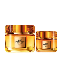 【LOREAL Paris 巴黎萊雅】金致臻顏花蜜奢養膠原輕盈乳霜60ml+眼霜20ml(眼霜/膠原小蜜罐)