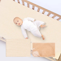 【Gennies 奇妮】舒眠超值寢具三件組-有機棉(嬰兒床墊+平枕+嬰兒被)