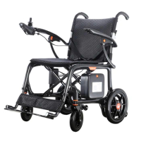 2023 Hot Sales Luxury Travel Power Foldable ultraweight Lithium Battery Folding Carbon Fiber Electric Wheelchair