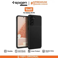 Case Samsung Galaxy S21 FE Caseology by Spigen Vault Silicone Softcase Casing Matte Black