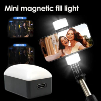 Mini LED Selfie Light for Handheld Gimbal Fill Light Magnetic Mobile Phone Flashes for DJI Osmo Mobile 6/SE/ Zhiyun Feiyu Gimbal