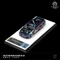 TimeMicro1:64尼桑Gtr34開蓋版速度與激情涂裝仿真合金汽車模型702