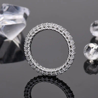 Heart-shaped Diamond Ring Sparkling Non-fading Starry Sky Diamond Ring for Women Ins Cool Style Eleg