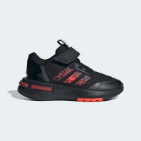 【adidas 愛迪達】運動鞋 童鞋 中童 大童 魔鬼氈 蜘蛛人 MARVEL SPIDEY Racer EL K 黑紅 ID5236
