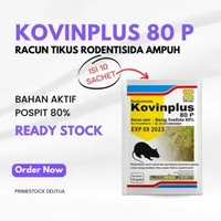 Kovinplus 80 P 15gr isi 10 Sachet - Racun Tikus Rodentisida Ampuh Isi 10 Sachet
