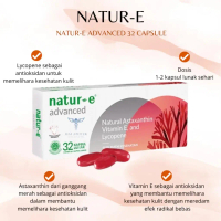 Natur-E ADVANCED SOFT CAPSULE MEMELIHARA KESEHATAN KULIT ISI 16 DAN 32 KAPSUL