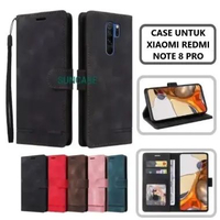 SUNCASE Redmi Note 8 Pro cover hp model dompet multi fungsi flip case wallet leather SUNCASE RED