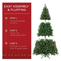 Promo Pohon Natal 2 Meter Christmas Tree Cemara Artificial 150cm dan 180cm - Kaki Saja 50cm Berkuali