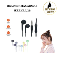 HEADSET MACARON U19 -   WARNA COLORFULL STEREO EXTRA BASS Earphone Headphones Wireless Bluetooth Tws