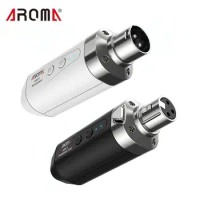 AROMA ARC1 Microphone Wireless Transmission Receiver System 4 Channels Max. 35m Effective Range XLR Connection Built-in Battery