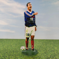 Standee Action Figure Pemain Legenda Zinedine Zidane Timnas Prancis