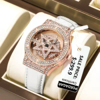 POEDAGAR Luxury Ladies Wrist Watch Diamond Watch for Women High Quality Waterproof Leather Women Quartz Watches Dress reloj+box