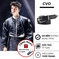 Thắt lưng nam nữ da PU Y2K dây nịt cao cấp họa tiết kẽm gai phong cách Gothic TL33 - CVO STUDIO