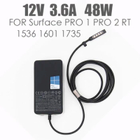 12V 3.6A 45W Charger for Microsoft Surface Pro 1 pro 2 RT Windows 8 power adapter 1601 1536 charger fast charge with 5V 1A