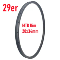 20mm Width 34mm Depth Carbon MTB Wheel Rim 328g Super Light MTB Bicycle Rim Disc Mountain Brake Mtb Bike Carbon Rim