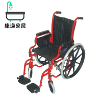 【康逸家居】康復醫療 兒科14吋可拆手腳輪椅A附加功能A款(輪椅#康復醫療#兒童#14吋#可拆式#粉體紅色)