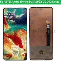 Original 6.67 inch Amoled for ZTE Axon 30 Pro 5G A2022 touch screen LCD display Axon30Pro digitizer assembly touch panel screen