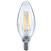 【Luxtek樂施達】買四送一 Led 蠟燭型燈泡 全電壓 4.5W E14 黃光 5入(燈絲燈 仿鎢絲燈 水晶吊燈適用)