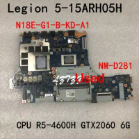 NM-D281 For Lenovo Legion 5-15ARH05H Laptop Motherboard mainboard CPU R5-4600H GPU GTX2060 6G FRU 5B20Z23010 5B20Z23018