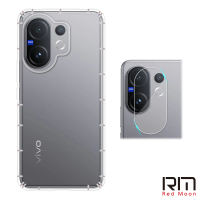 【RedMoon】vivo V60 / V50 / V40 / V40Pro 5G 手機殼貼2件組 空壓殼鏡頭增高版+厚版鏡頭貼