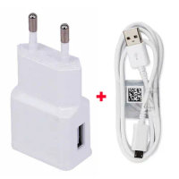 2.1A EU Plug Adapter Mobile Phone Travel Charger +USB Data Cable For Samsung Galaxy E7 SM-E700F E5 E500F,Galaxy S6 Active G890