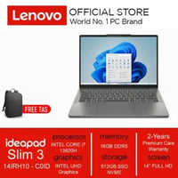 Lenovo IdeaPad Slim 3 14IRH10 - C0ID I7 13620H 16GB 512GB 14.0" WUXGA IPS (UNIT + BONUS ONLY)