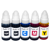 5Color BCI-380 BCI-381 Dye Pigment Ink Refill Kit for Canon PIXMA TS6130 TR8530 TR7530 Printer Ink Cartridge