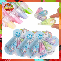 LGSM Correction Tape Karakter 4 In 1 Penghapus Pulpen Roll Isi 4pcs Karakter Lucu Unicorn Penghapus 