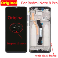 6.53" Original For Xiaomi Redmi Note 8 Pro LCD Display Touch Screen Digitizer Assembly With Frame Note8 Pro Sensor Pantalla