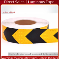 Arrow Reflective Tape Safety Warning Mark Self Adhesive Tape for Car Sticker Luminous tape