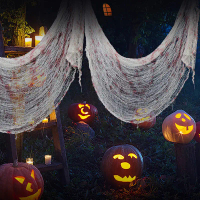 Sợi Mịn, Đạo Cụ Trang Trí, Tiệc Ngôi Nhà Ma Ám, Halloween, Gạc Halloween, Thiết Kế Bắn Máu, [FBshop]