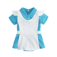 【Baby 童衣】任選 角色扮演造型服 短袖連身衣 日系水手服包屁衣 32005(藍白圍裙)